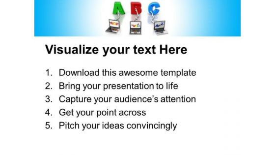 Multiple Wired To Abc Education PowerPoint Templates And PowerPoint Themes 0612