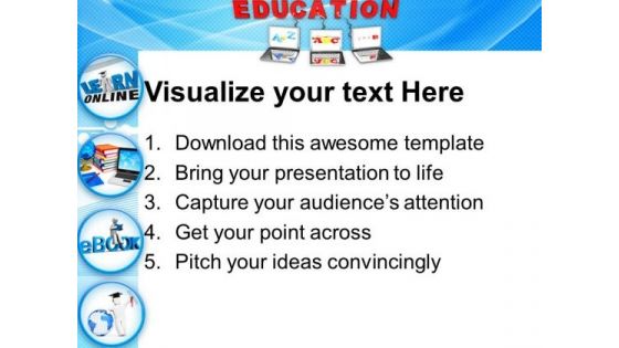 Multiple Wired To Education Children PowerPoint Templates And PowerPoint Themes 0912