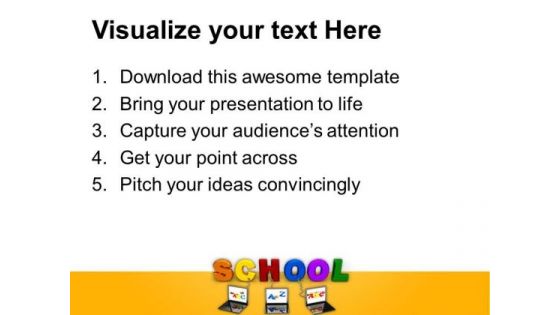 Multiple Wired To School Education PowerPoint Templates And PowerPoint Themes 0612