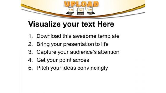Multiple Wired To Upload Internet PowerPoint Templates And PowerPoint Themes 0612