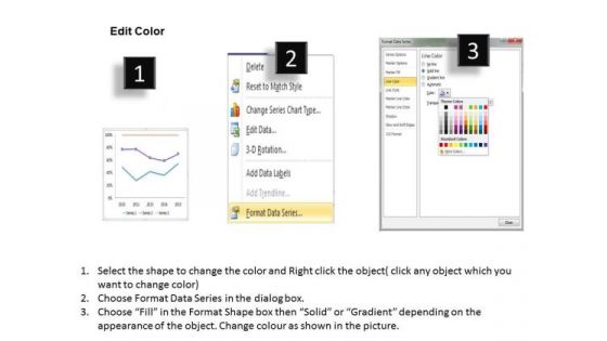 Multivariate Data Analysis Driven Market Line Chart PowerPoint Slides Templates