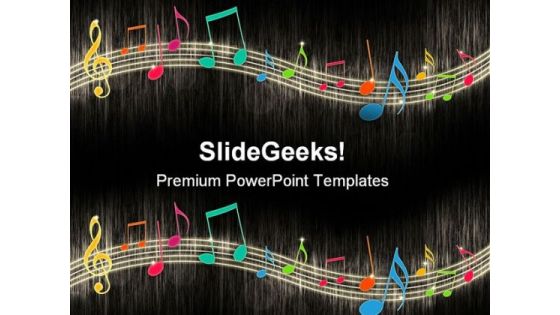 Music Notes Background Entertainment PowerPoint Templates And PowerPoint Backgrounds 0411