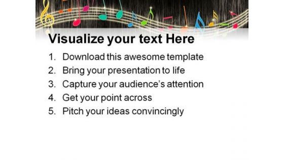Music Notes Background Entertainment PowerPoint Themes And PowerPoint Slides 0411