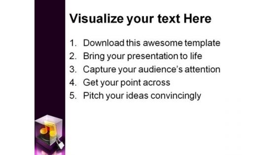 Music Security PowerPoint Themes And PowerPoint Slides 0711