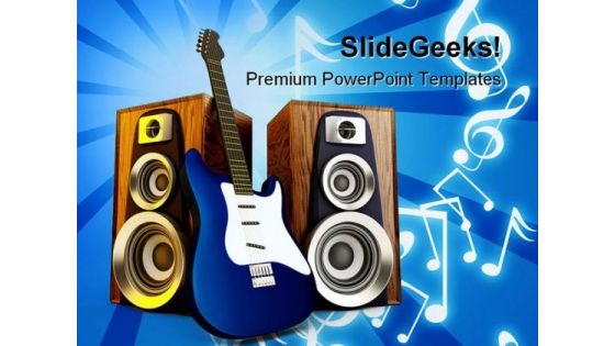 Music Symbol PowerPoint Backgrounds And Templates 0111