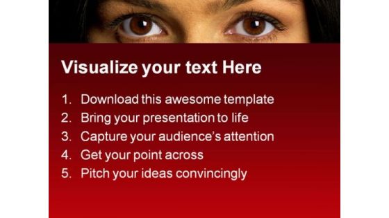 Mysterious Look Beauty PowerPoint Templates And PowerPoint Backgrounds 0311