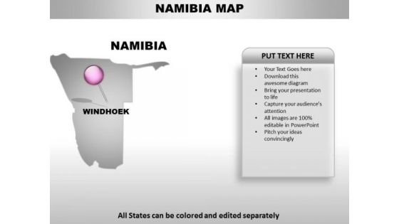 Namibia Country PowerPoint Maps