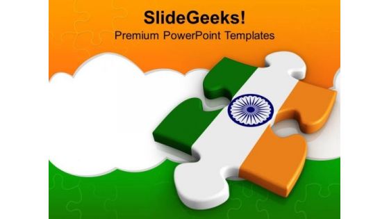 National Flag To Salute Indians Solution PowerPoint Templates Ppt Backgrounds For Slides 0313