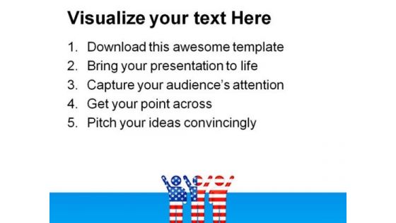 National Sports Team Americana PowerPoint Themes And PowerPoint Slides 0711