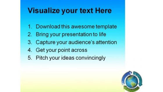 Natural Elements Earth PowerPoint Themes And PowerPoint Slides 0811