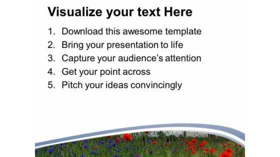 Natural Fields PowerPoint Templates Ppt Backgrounds For Slides 0513