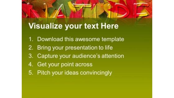 Nature With Autumn Leaves Background PowerPoint Templates And PowerPoint Themes 0512