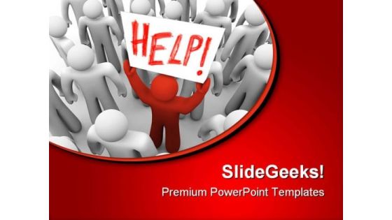 Need Help Business PowerPoint Templates And PowerPoint Backgrounds 0711