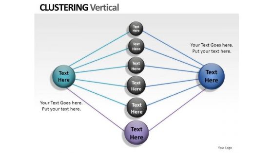 Net Clustering Vertical PowerPoint Slides And Ppt Diagram Templates