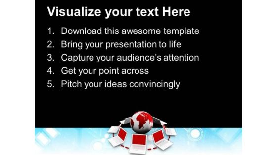 Network Concept Global PowerPoint Templates And PowerPoint Themes 0912
