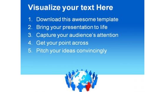 Network Concept Leadership PowerPoint Templates And PowerPoint Backgrounds 0311