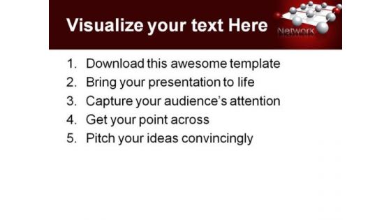 Network Internet PowerPoint Template 0810