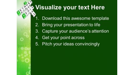 Network Media Communication PowerPoint Templates And PowerPoint Themes 0912