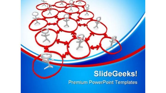 Network Of People Communication PowerPoint Themes And PowerPoint Slides 0811