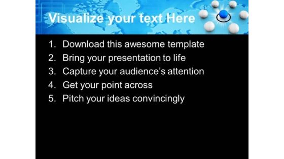 Network Of Spheres Teamwork Concept PowerPoint Templates Ppt Backgrounds For Slides 1212