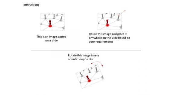 Network Of Team With Leader PowerPoint Templates