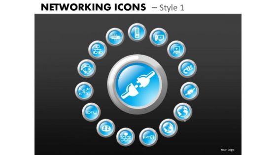 Network Plugin Icons PowerPoint Templates Editable Ppt Slides