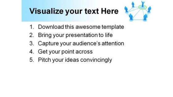 Networking Leadership PowerPoint Themes And PowerPoint Slides 0511