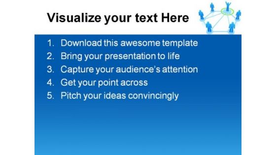 Networking Leadership PowerPoint Themes And PowerPoint Slides 0511
