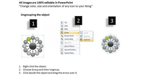 New Business PowerPoint Presentation Plan Circular Flow Spoke Network Slides