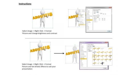 New Business Strategy 3d Man With Word About Characters