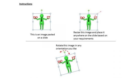 New Business Strategy 3d Man With Words Do Characters