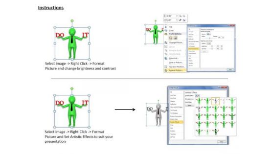 New Business Strategy 3d Man With Words Do Characters