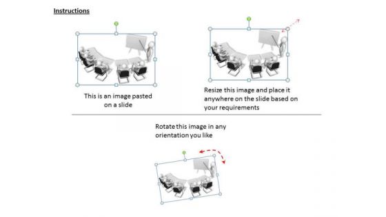 New Business Strategy 3d Teacher Taking Class Concepts