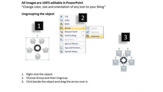 New Business Strategy Central Hub With 5 Stages Iterconnected And Policy