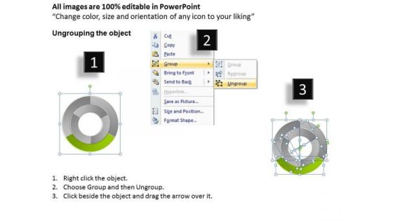New Business Strategy Concentric Circular Process 3 Stages Plan