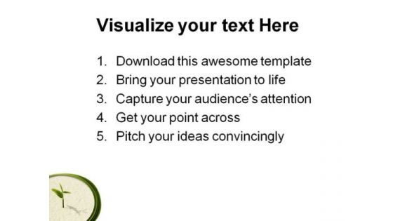 New Life Concept Nature PowerPoint Themes And PowerPoint Slides 0811