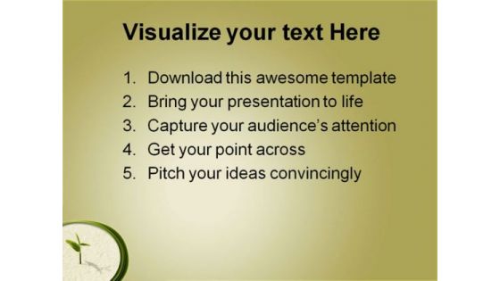 New Life Concept Nature PowerPoint Themes And PowerPoint Slides 0811