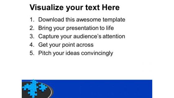 New Puzzles Joins Team To Form Teamwork PowerPoint Templates Ppt Backgrounds For Slides 0213