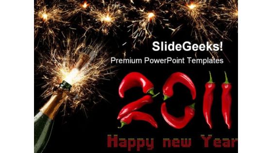 New Year01 2011 Festival PowerPoint Backgrounds And Templates 1210