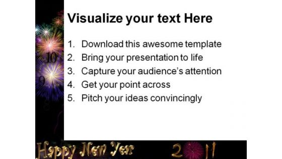 New Year 2011 Festival PowerPoint Templates And PowerPoint Backgrounds 0711