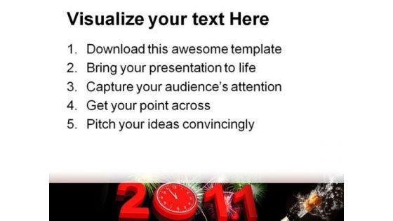 New Year 2011 Holidays PowerPoint Templates And PowerPoint Backgrounds 0211