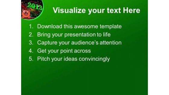 New Year 2013 Celebration PowerPoint Templates Ppt Backgrounds For Slides 0613