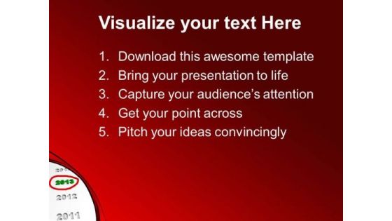 New Year Ahead Target Business PowerPoint Templates Ppt Backgrounds For Slides 1112
