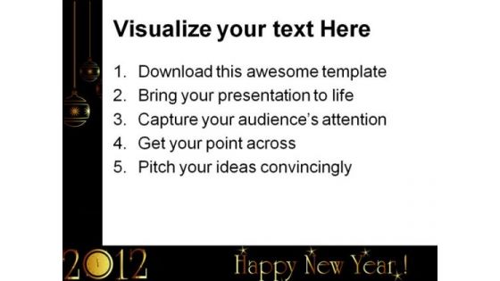 New Year Card Background PowerPoint Templates And PowerPoint Backgrounds 1011