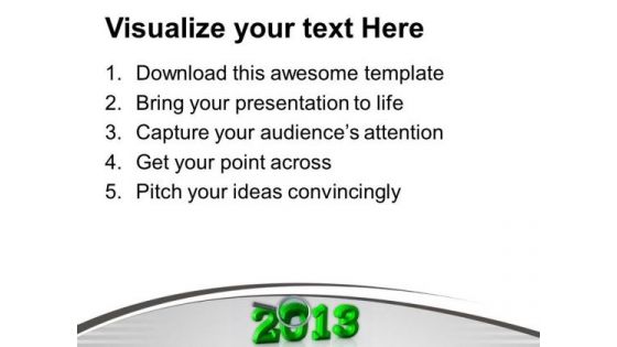 New Year Celebration 2013 PowerPoint Templates Ppt Backgrounds For Slides 0513