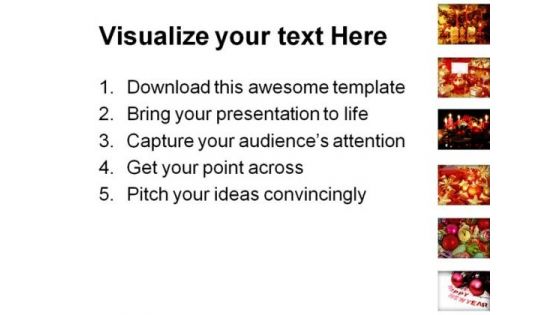 New Year Collage Holidays PowerPoint Template 1010