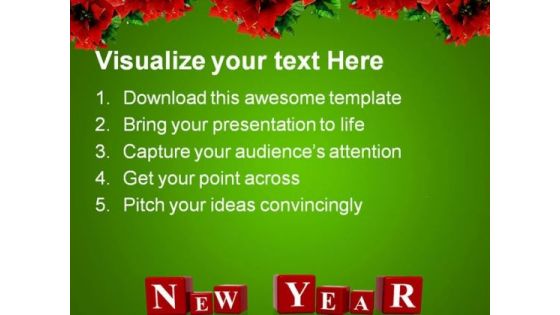 New Year Decorations Events PowerPoint Themes And PowerPoint Slides 0711