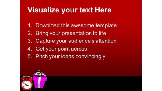 New Year Presents With Clock Business PowerPoint Templates Ppt Background For Slides 1112