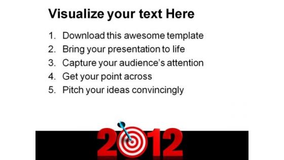 New Year Target Business PowerPoint Templates And PowerPoint Backgrounds 1011