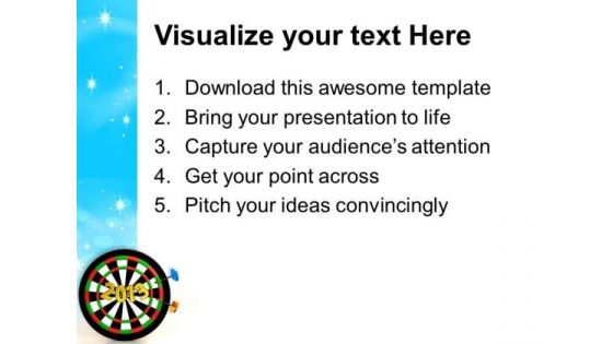 New Year Target Business PowerPoint Templates Ppt Backgrounds For Slides 1212